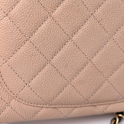 Chanel Caviar Quilted Medium CC Filigree Flap Beige Black 15 of 15
