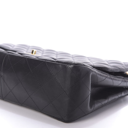 Chanel Lambskin Quilted Jumbo Single Flap Black 7 of 10