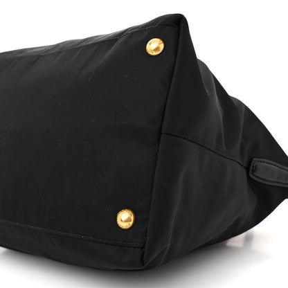 Prada Tessuto Nylon Saffiano Tote Black 9 of 14