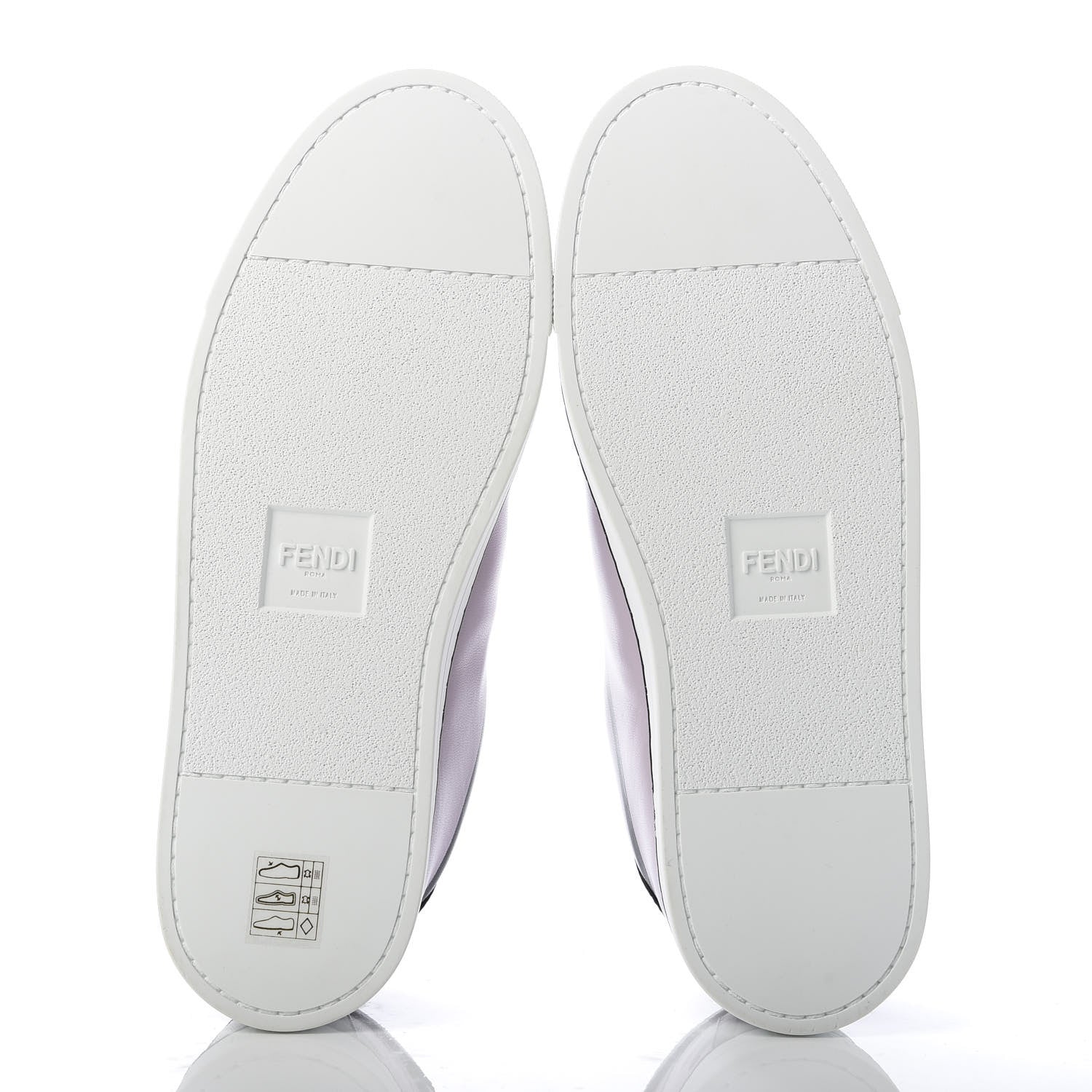 Fendi X JOSHUA VIDES Nappa Rockoclick Slip On Sneakers 38 Pink Xiloph White Black 5 of 9