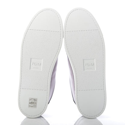 Fendi X JOSHUA VIDES Nappa Rockoclick Slip On Sneakers 38 Pink Xiloph White Black 5 of 9