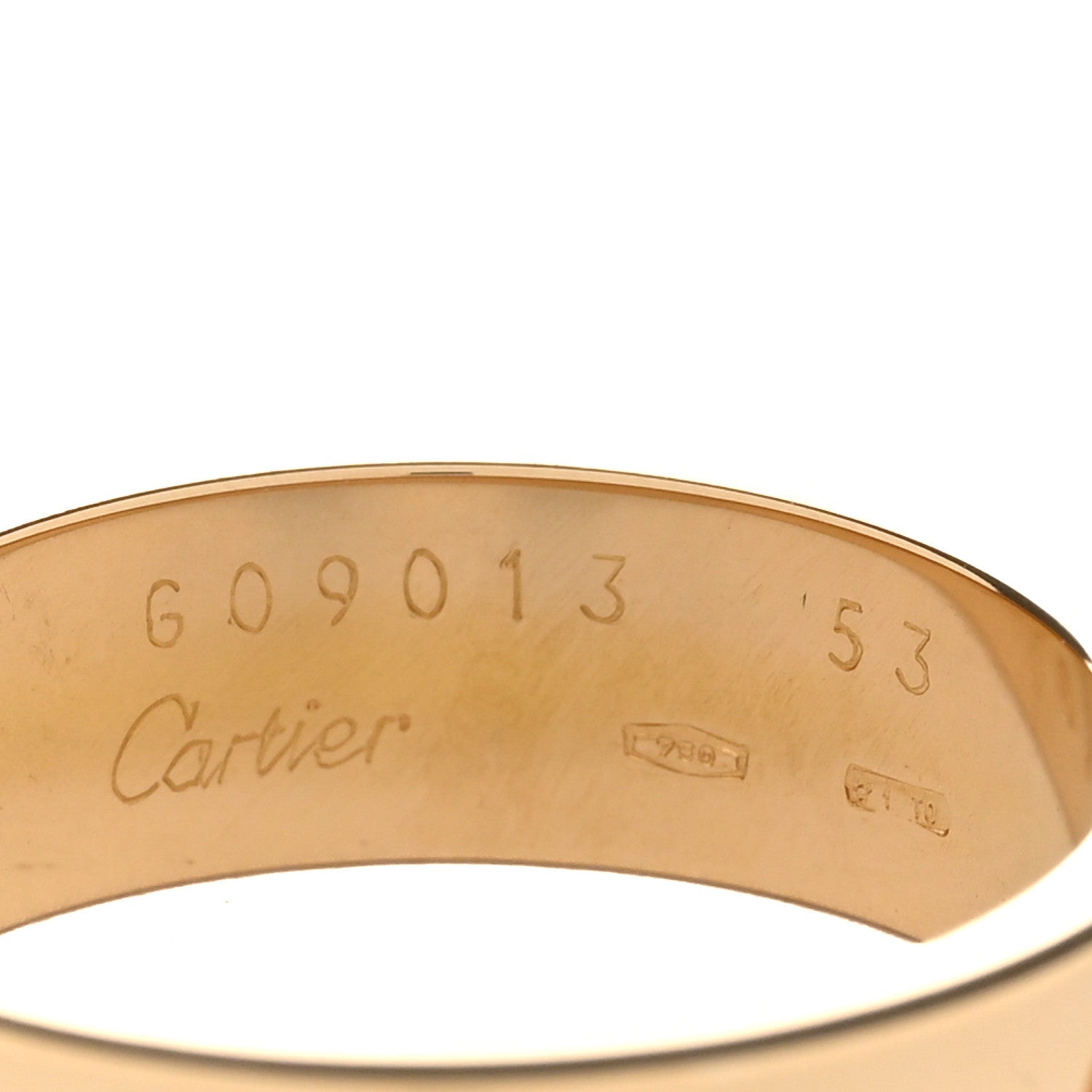 Cartier 18K Yellow Gold 5.5mm LOVE Ring 53 6.25 4 of 4