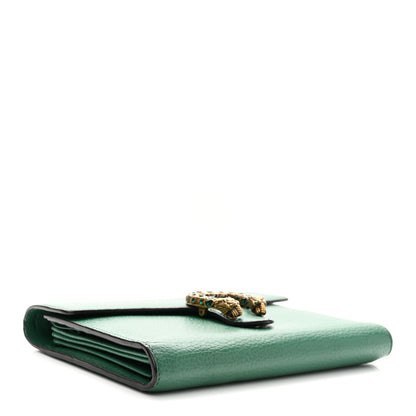 Gucci Calfskin Mini Dionysus Chain Wallet Emerald 4 of 10