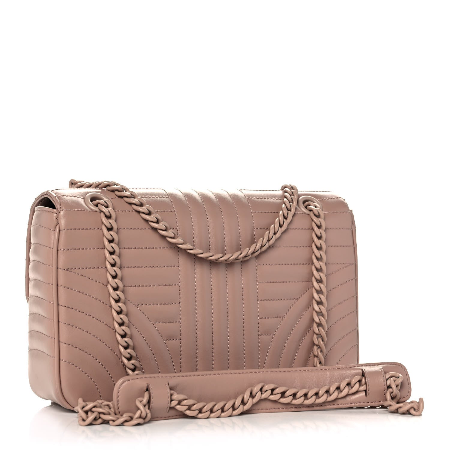 Prada Soft Calfskin Impunture Diagramme Monochrome Medium Chain Flap Shoulder Bag Cipria 2 of 15