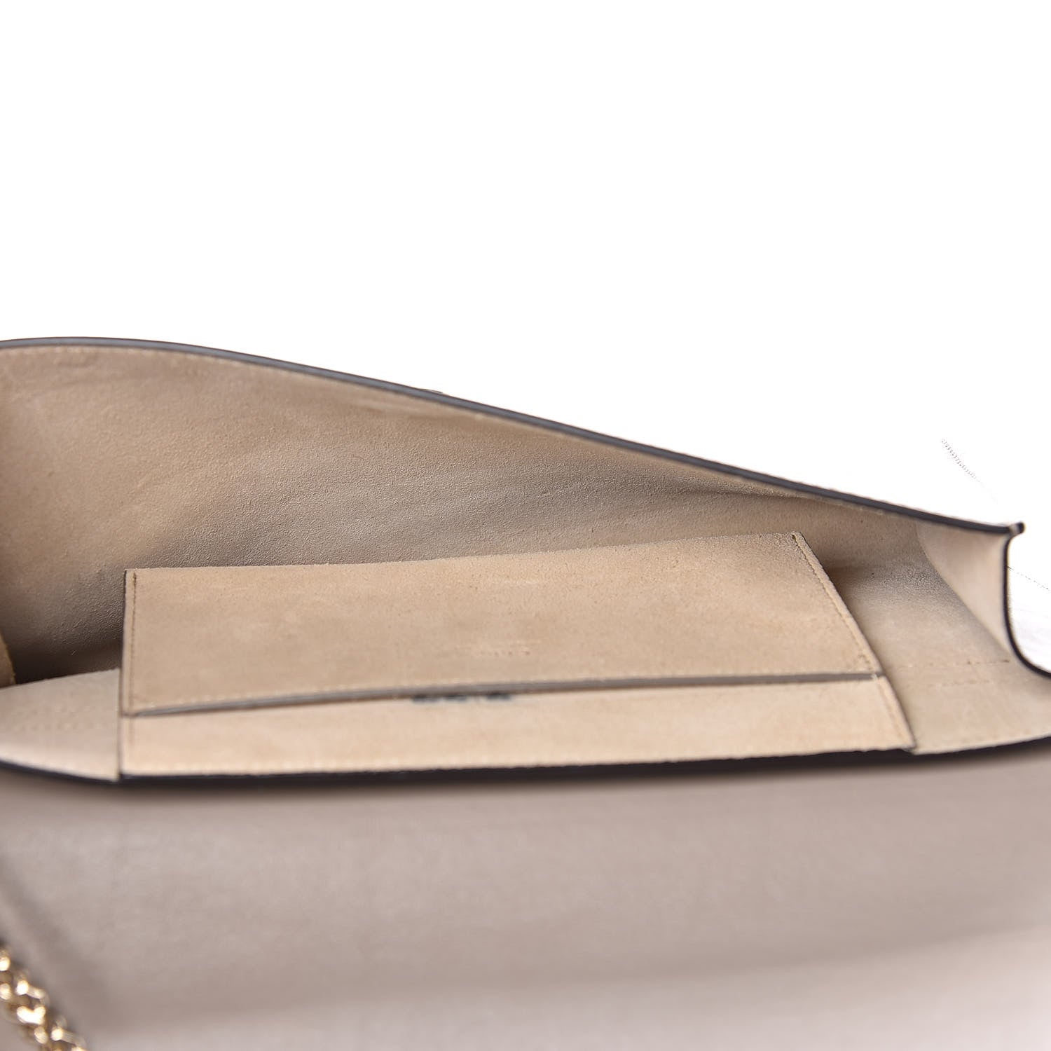 Chloe Suede Calfskin Faye Clutch Motty Grey 5 of 13