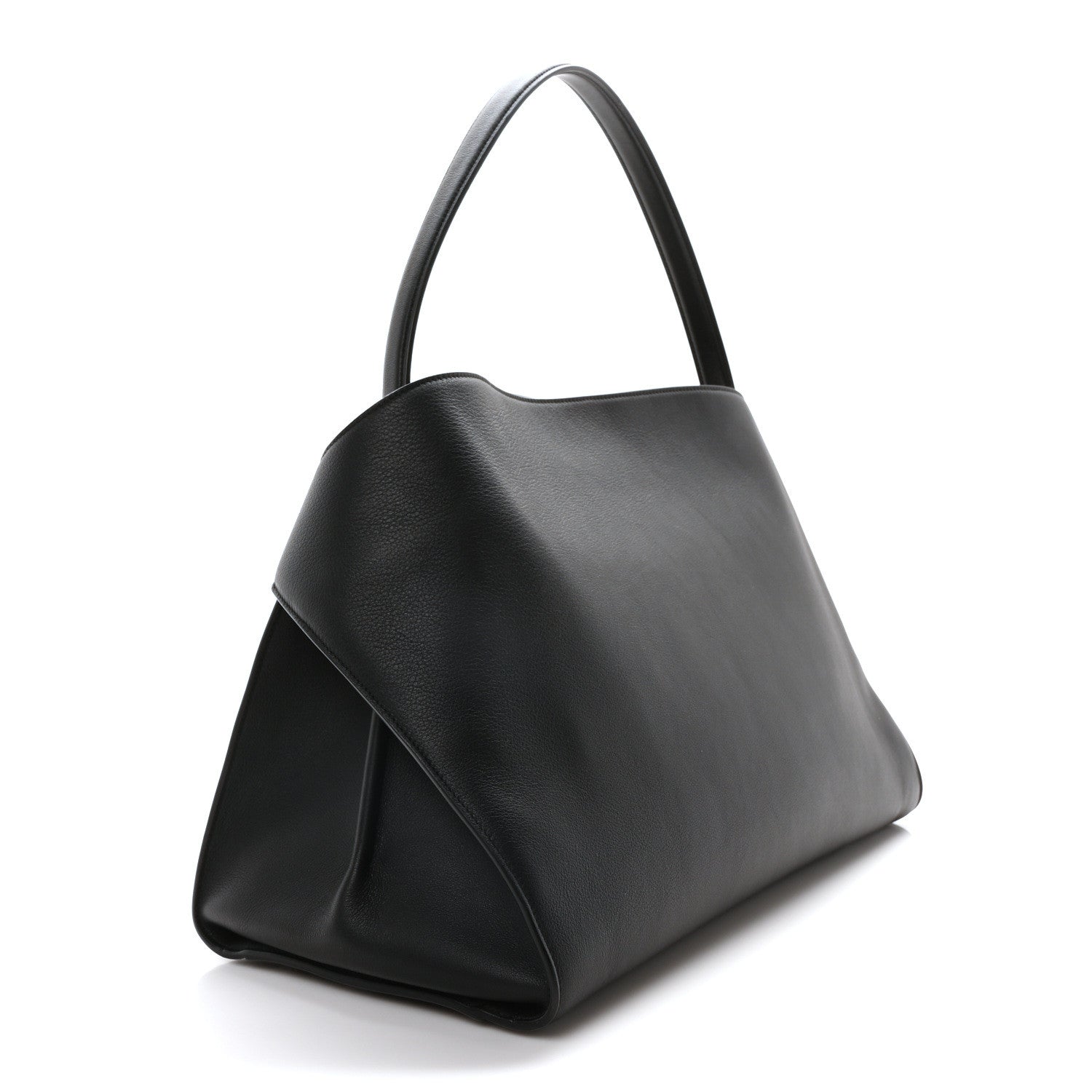 Salvatore Ferragamo Calfskin Large Hug Soft Bag Black Flame Red 3 of 9