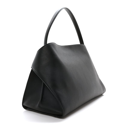 Salvatore Ferragamo Calfskin Large Hug Soft Bag Black Flame Red 3 of 9