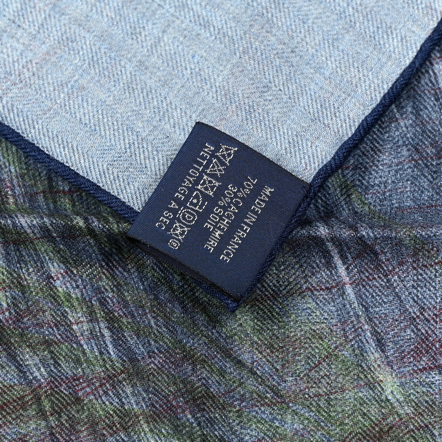 Cashmere Silk Les Ailes De Pegase Scarf 100 Bleu Chine Marine Vert