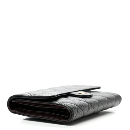 Chanel Caviar Quilted Large Flap Wallet Black 4 of 8