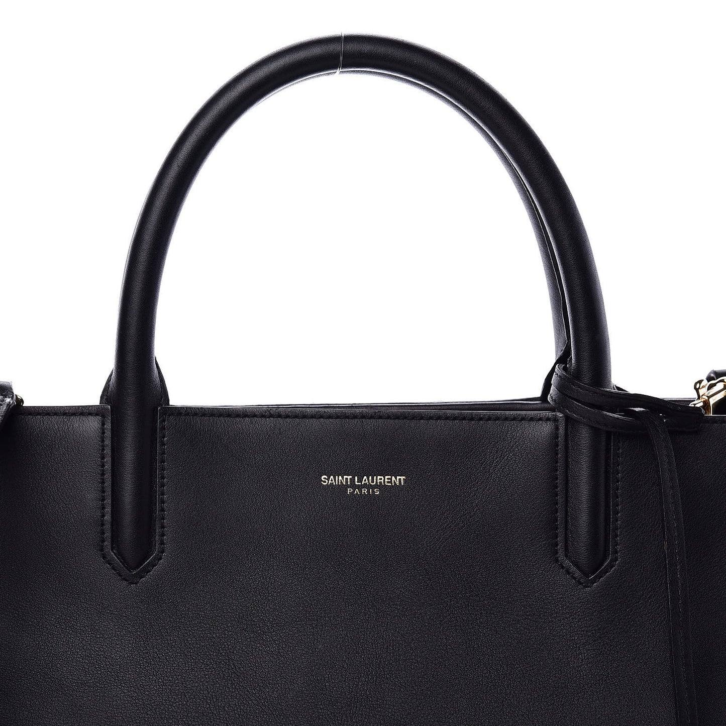 Grained Calfskin Medium Cabas Rive Gauche Black