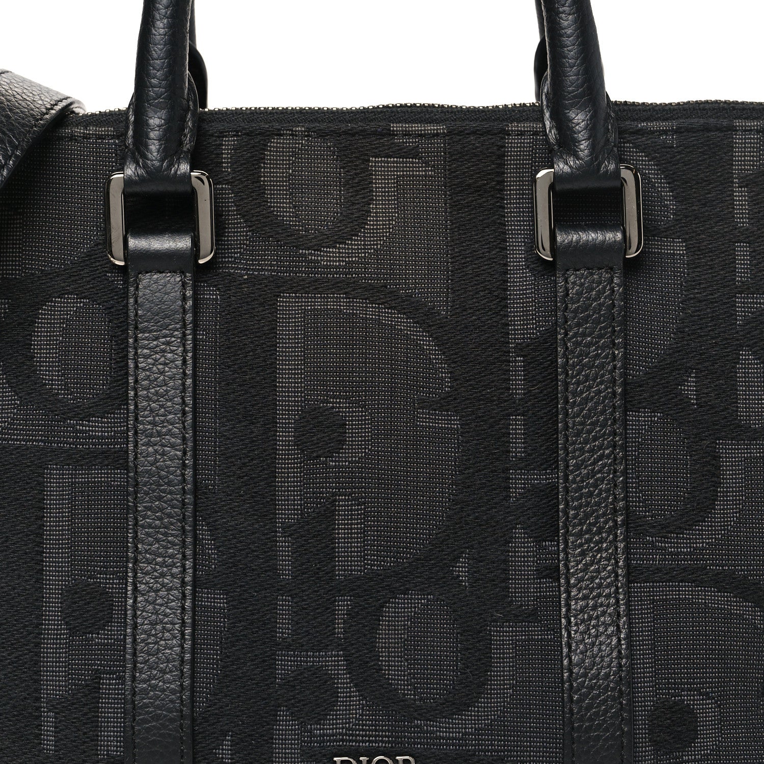 Christian Dior Maxi Oblique Jacquard Weekender 25 Black 1861152