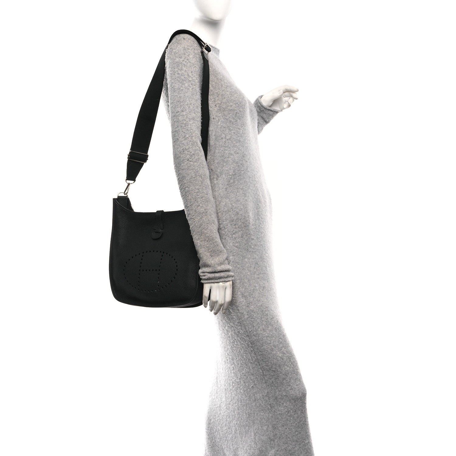Hermes Taurillon Clemence Evelyne III PM Black 2 of 10