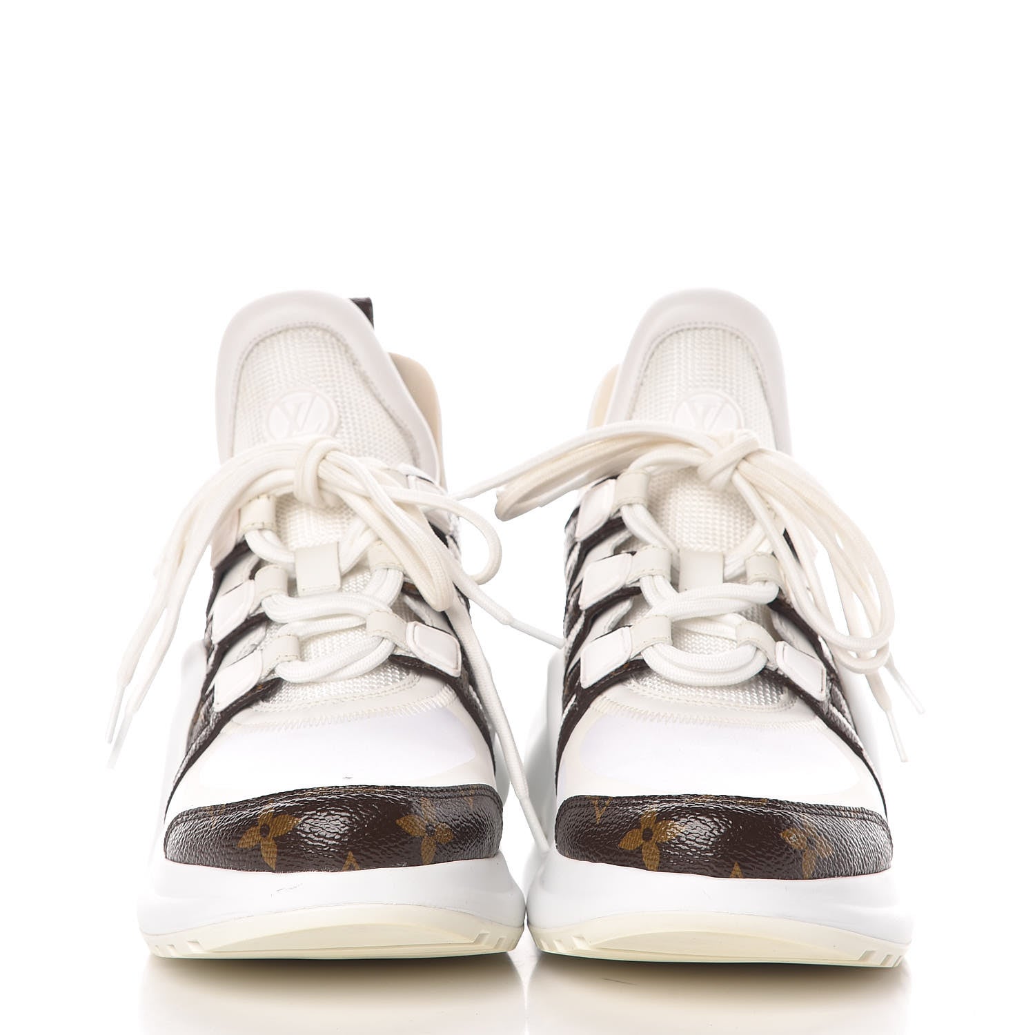 Louis Vuitton Patent Monogram LV Archlight Sneakers 38 White 2 of 10