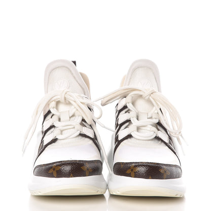 Louis Vuitton Patent Monogram LV Archlight Sneakers 38 White 2 of 10
