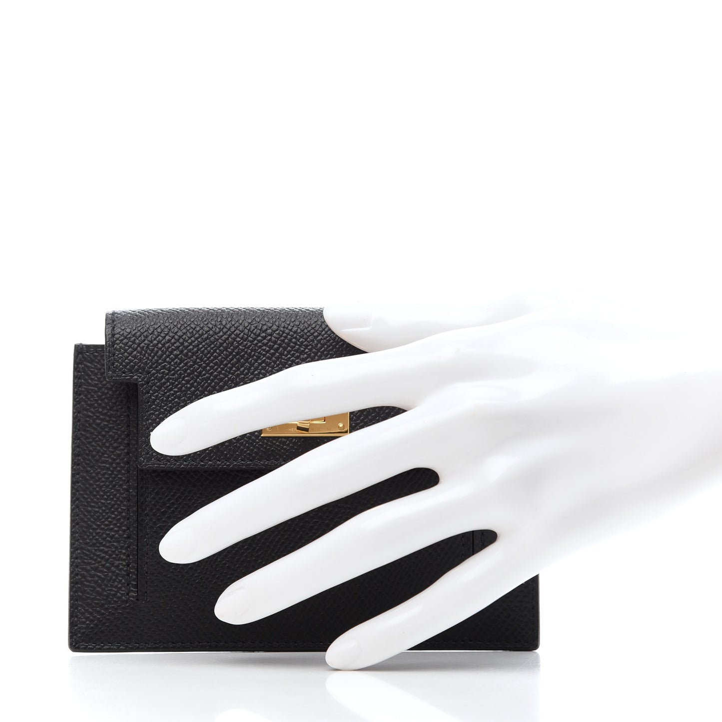 Epsom Kelly Pocket Compact Wallet Black