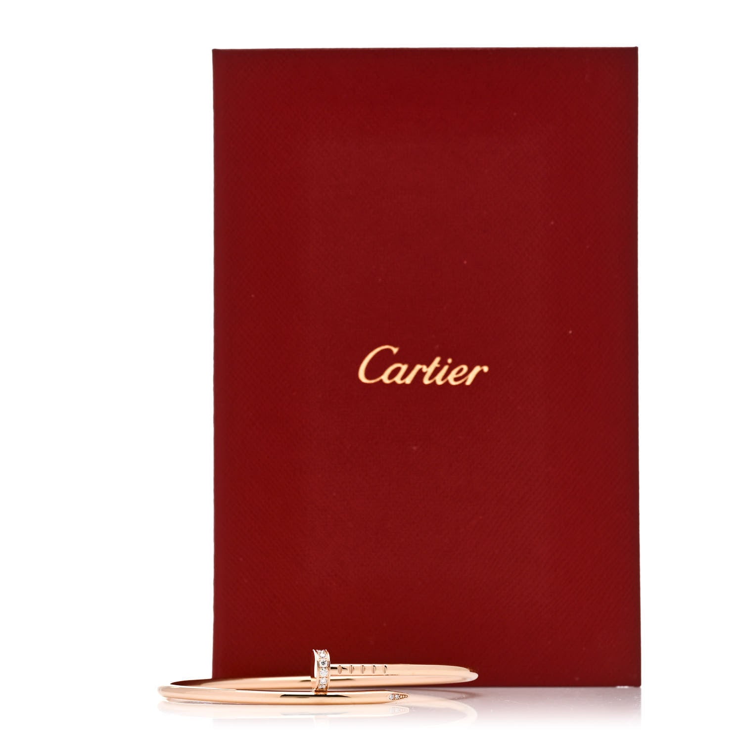 Cartier 18K Pink Gold Diamond Small Juste Un Clou Bracelet 16 2 of 6