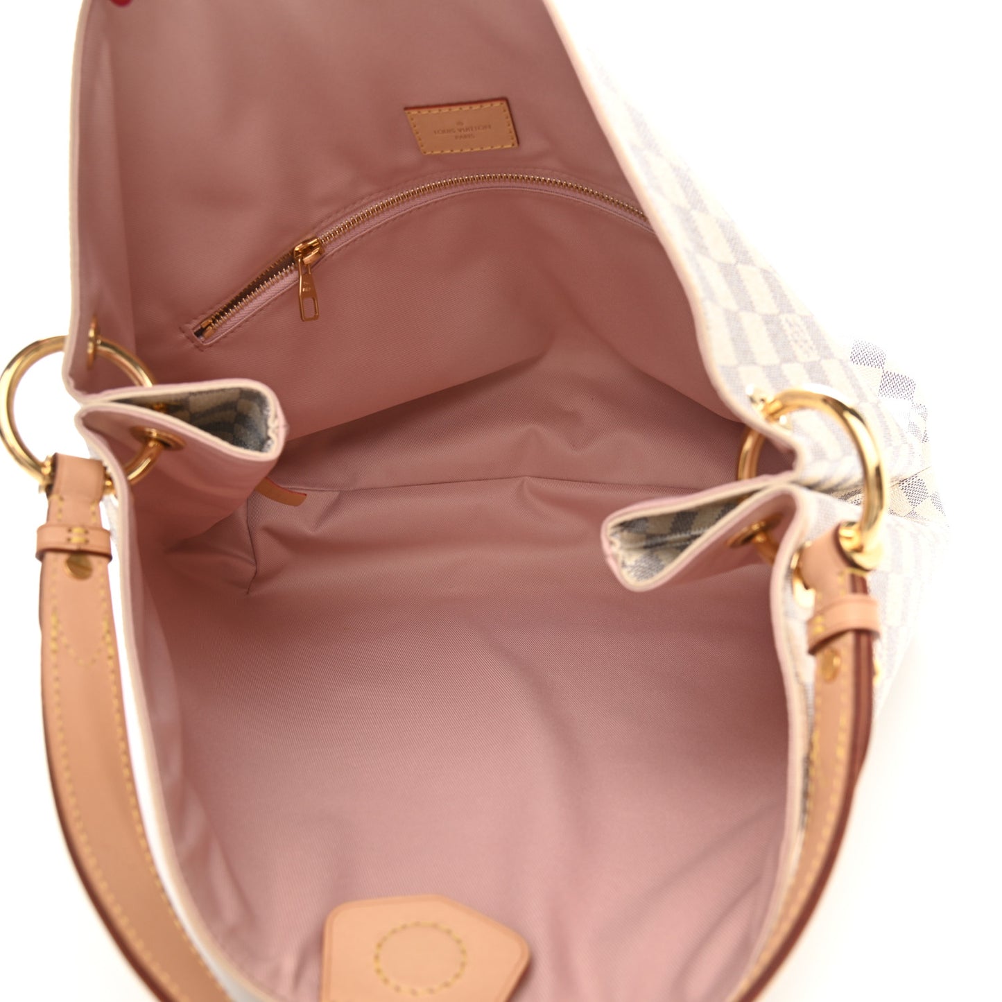 Damier Azur Graceful MM Rose Ballerine