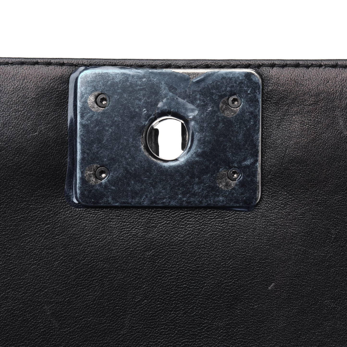 Lambskin Quilted Medium Boy Flap Black