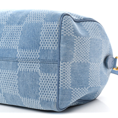 Louis Vuitton Damier Denim 3D Speedy Bandouliere 30 Denim Blue 10 of 10