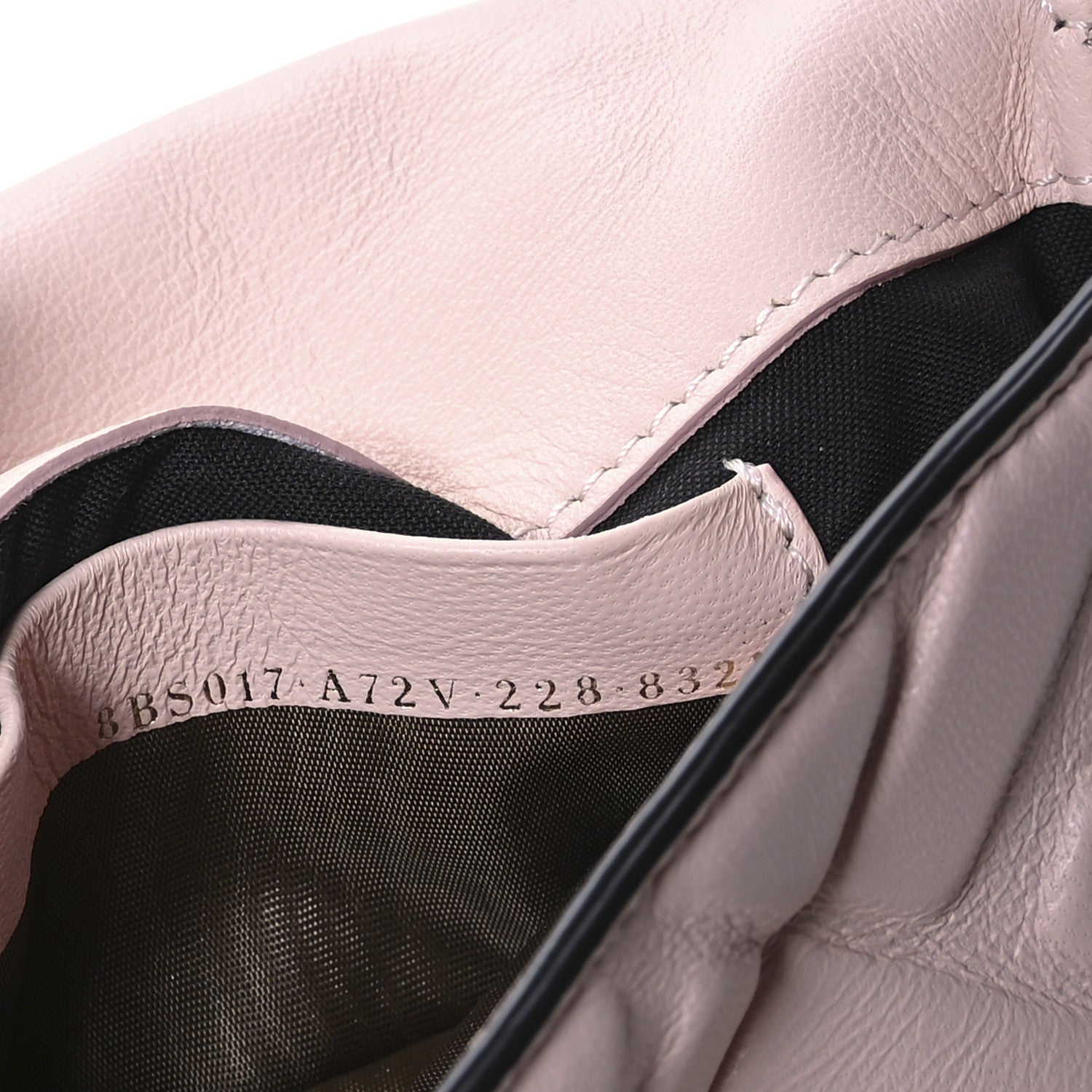 Fendi Nappa FF 1974 Embossed Mini Baguette Rosa Quarzo 7 of 11