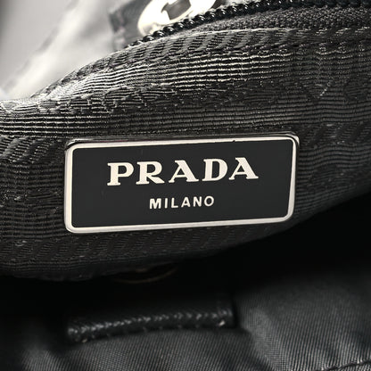 Prada Tessuto Nylon Saffiano Tote Grey 6 of 10