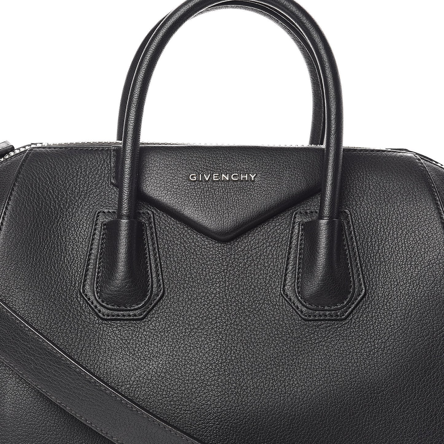 Sugar Goatskin Medium Antigona Black