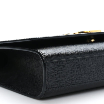 Saint Laurent Grain De Poudre Medium Classic Monogram Kate Satchel Black 7 of 8