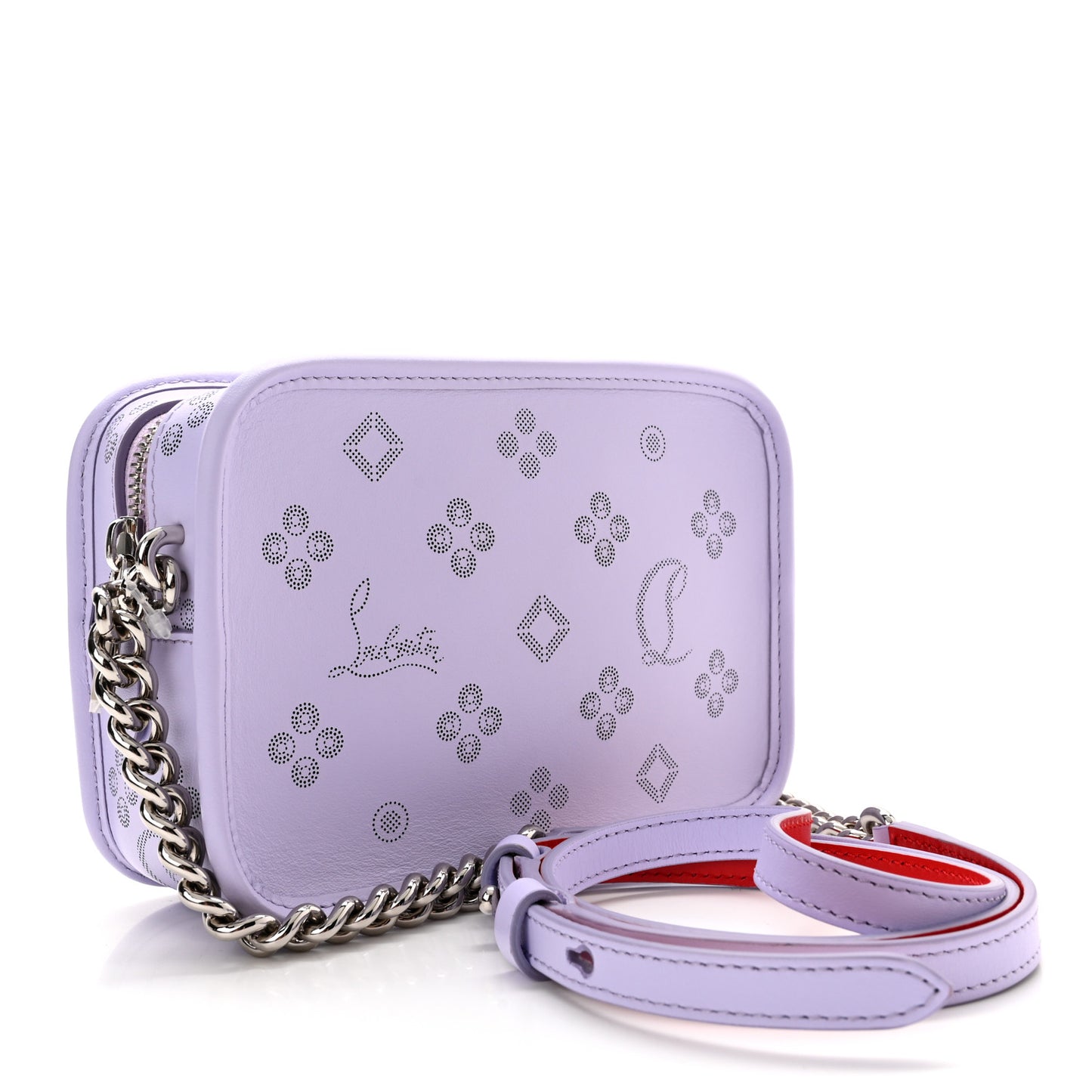 Calfskin Small Radioloubi Lilac Smoke