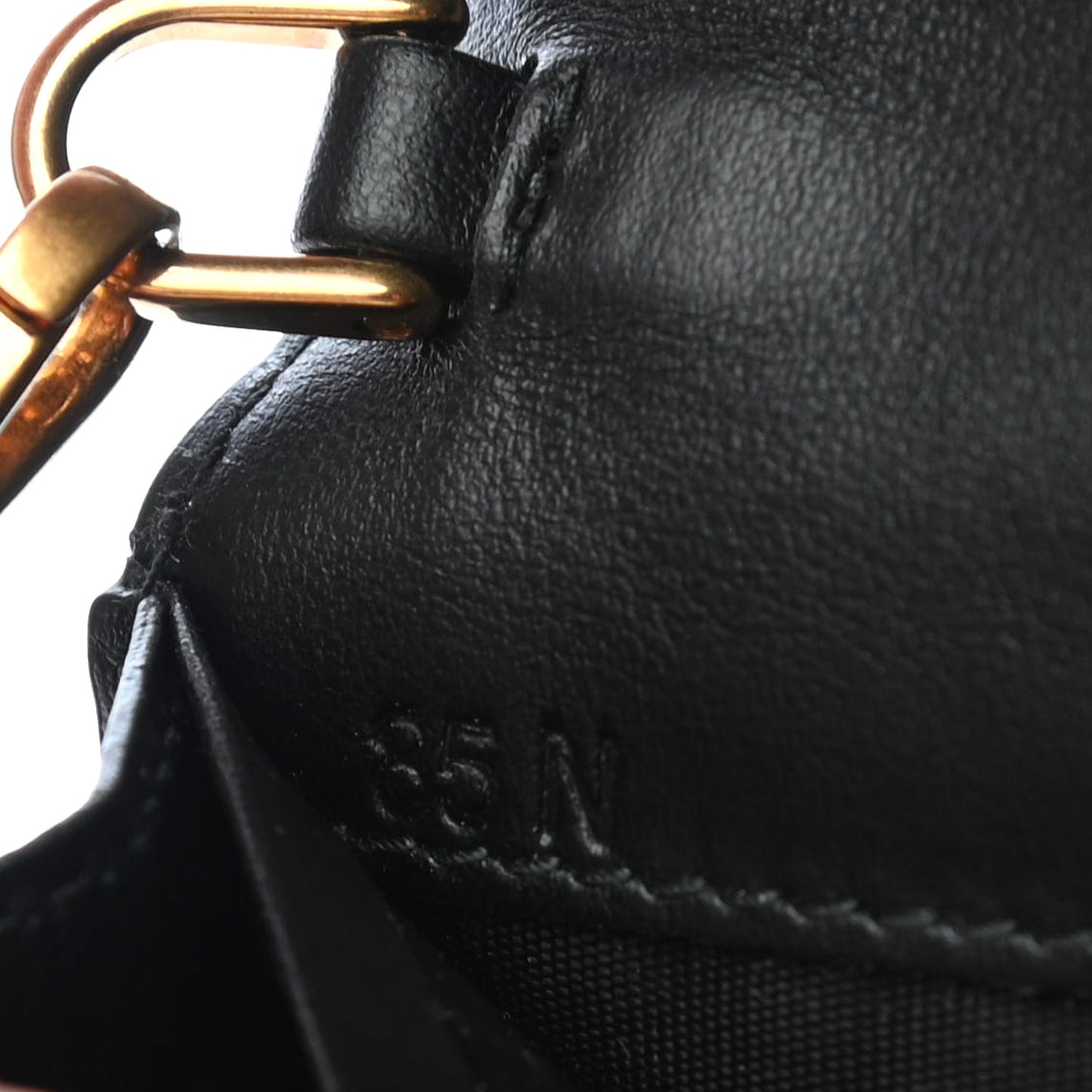 City Calfskin Saffiano Cahier Pochette Black