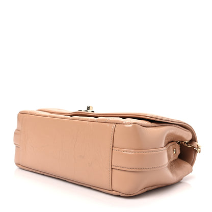 Chanel Crumpled Glazed Lambskin Quilted Small Flap Beige 7 of 7