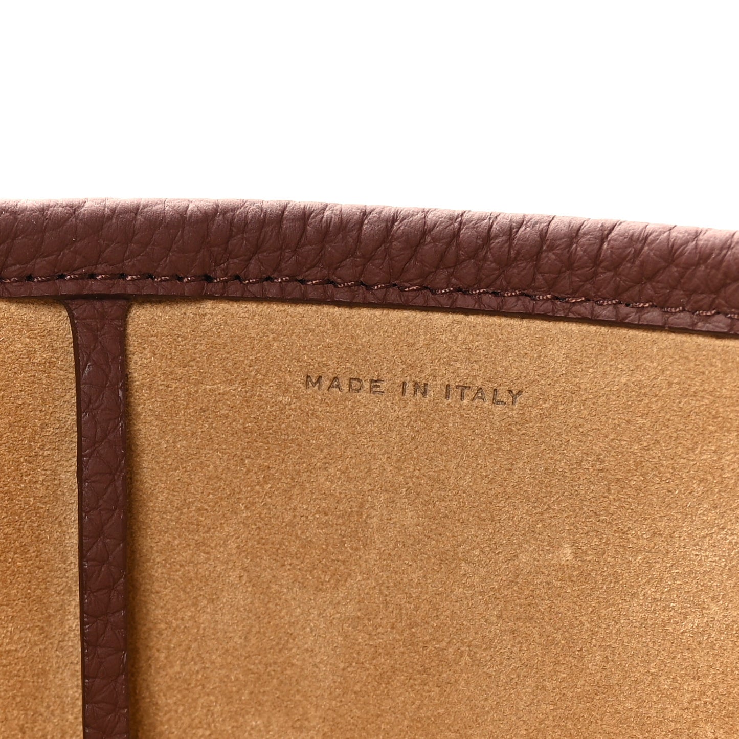 Grained Calfskin Medium N/S Park Tote Cognac