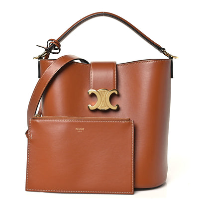 Celine Smooth Calfskin Triomphe Medium Louise Bag Tan 3 of 11