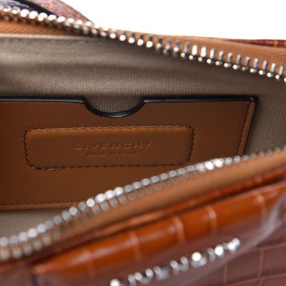 Givenchy Calfskin Crocodile Embossed Nano Antigona Tan 8 of 9