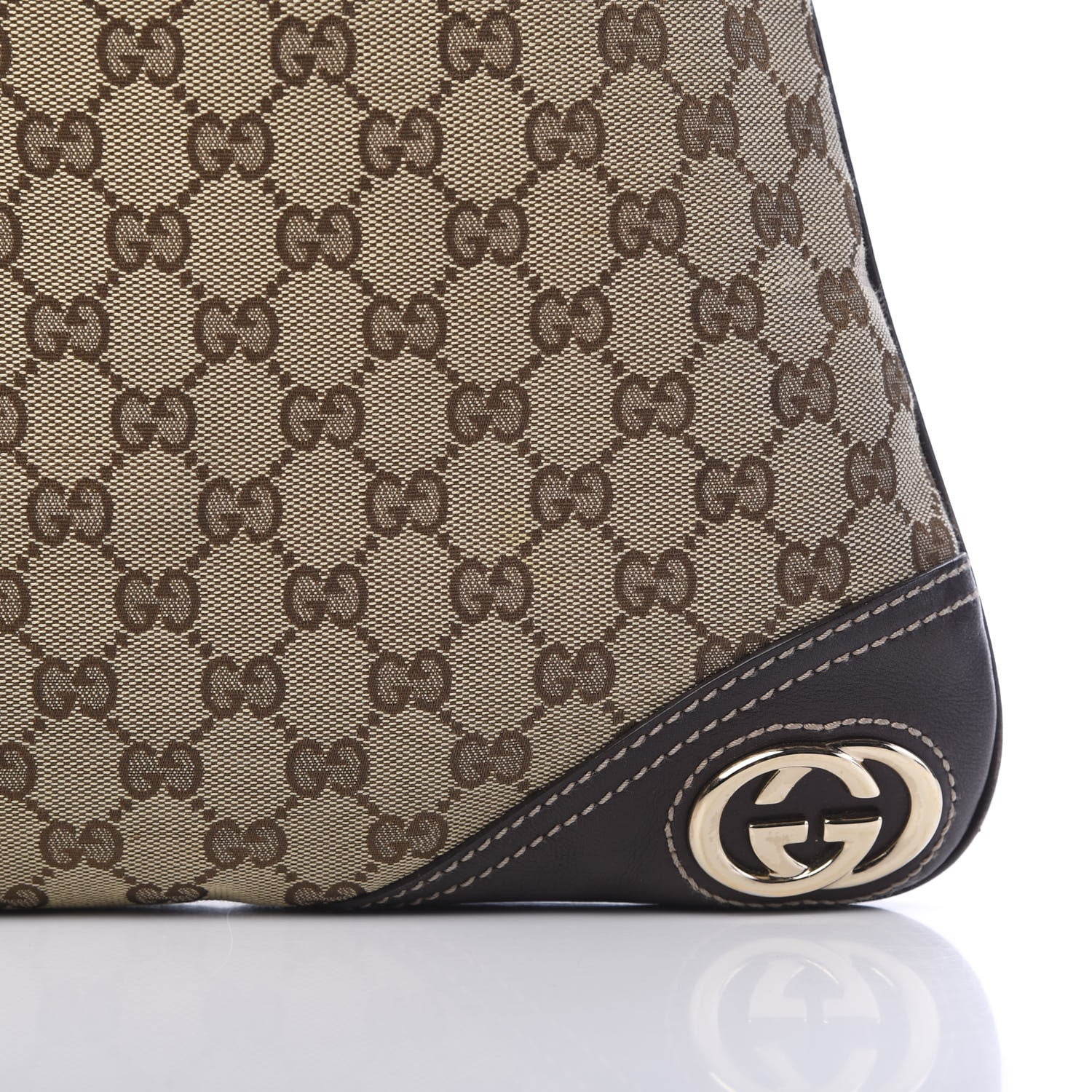 Gucci Monogram Medium New Britt Hobo Dark Brown 10 of 10
