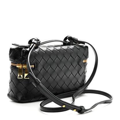 Bottega Veneta Calfskin Intrecciato Bang Bang Vanity Case Black 3 of 9