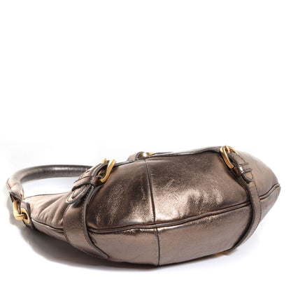 Jimmy Choo Metallic Leather Small Tulita Hobo 4 of 7