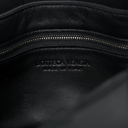 Bottega Veneta Lambskin Maxi Intrecciato Cassette Crossbody Bag Black 7 of 8