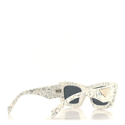 Prada Acetate Symbole Sunglasses SPR 13Z White Marble 4 of 7