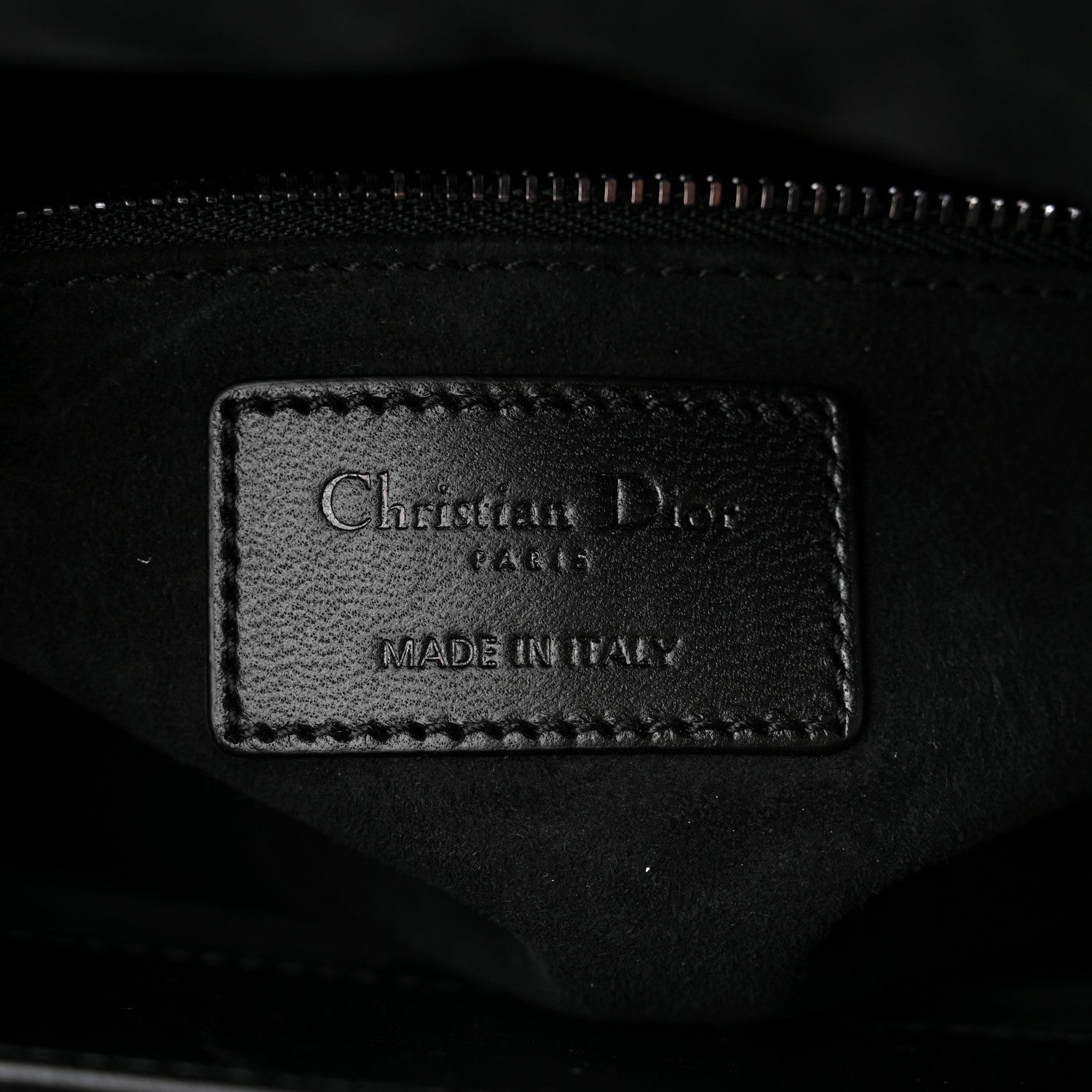 Christian Dior Lambskin Cannage Medium Lady Dior Black 6 of 11