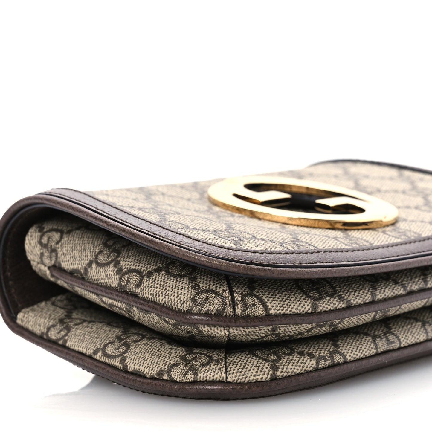 GG Supreme Monogram Textured Dollar Calfskin Blondie Belt Bag 90 36 Beige Ebony New Acero