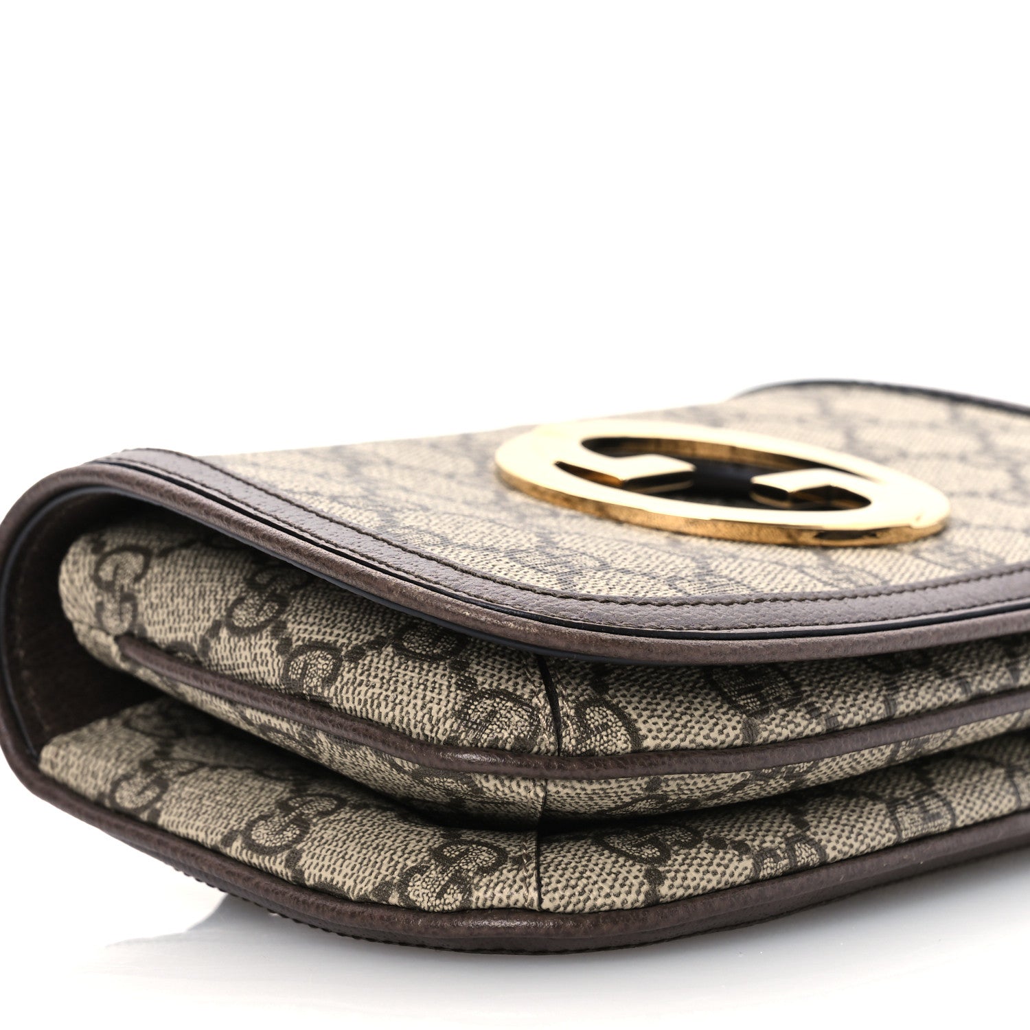 Gucci GG Supreme Monogram Textured Dollar Calfskin Blondie Belt Bag 90 36 Beige Ebony New Acero 10 of 11