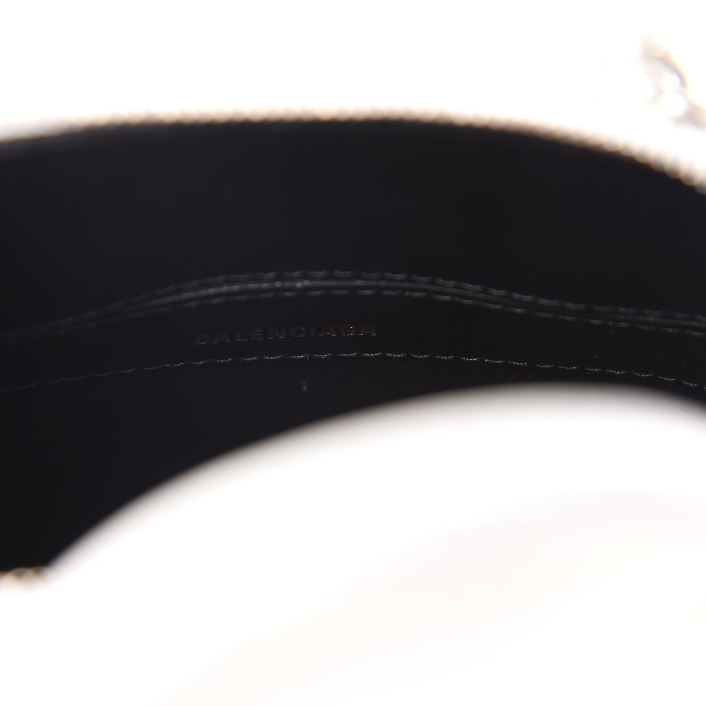 Calfskin Crocodile Embossed XXS Ville Top Handle Bag White Black