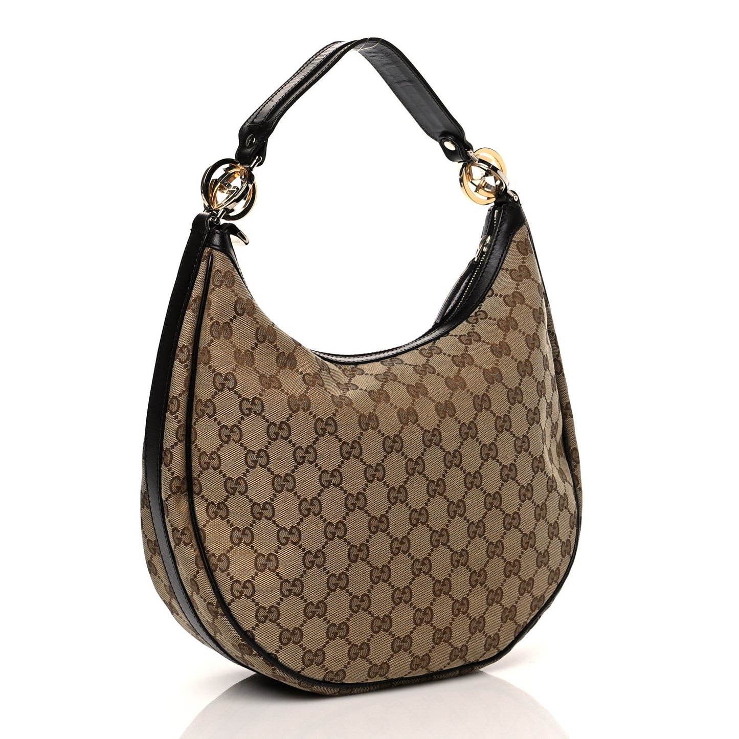 Monogram Medium GG Twins Hobo Dark Brown