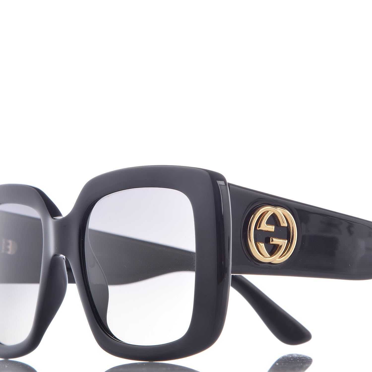Gucci Acetate Square Frame Sunglasses GG0141S Black 7 of 9