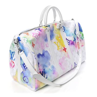 Louis Vuitton Monogram Watercolor Keepall Bandouliere 50 Multicolor 2 of 4