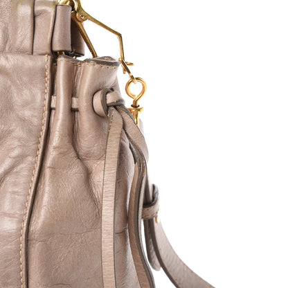Miu Miu Vitello Lux Gathered Tote Pomice 16 of 16