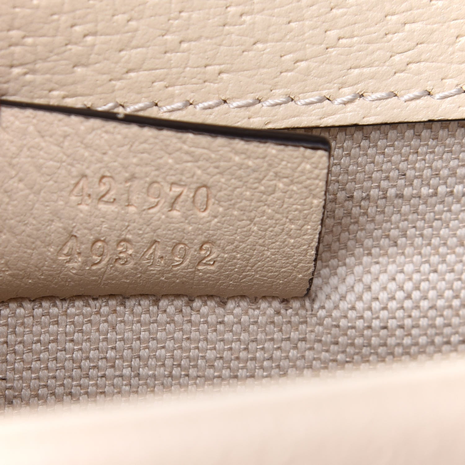 Gucci Textured Calfskin Crystal Mini Dionysus Shoulder Bag Mystic White 7 of 10