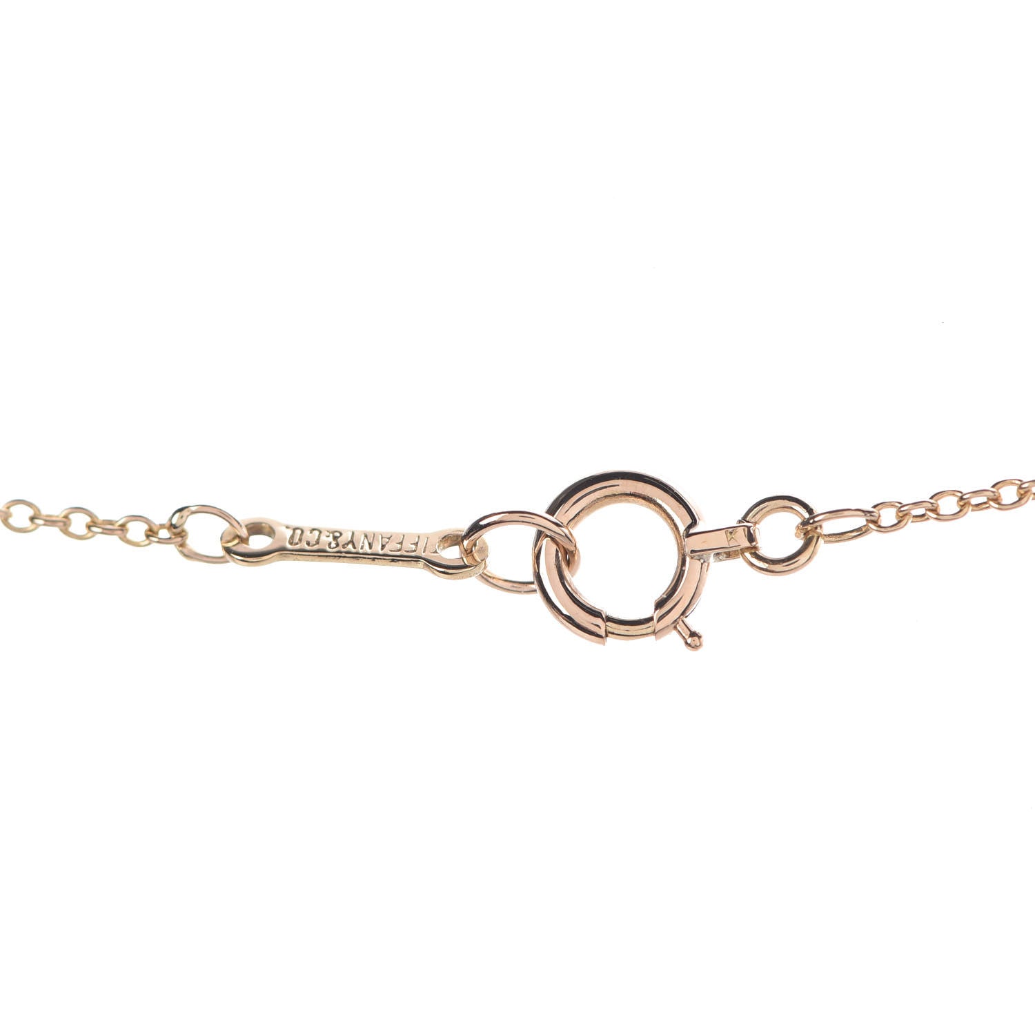 Tiffany 18K Yellow Gold 11mm Elsa Peretti Bean Pendant Necklace 6 of 6