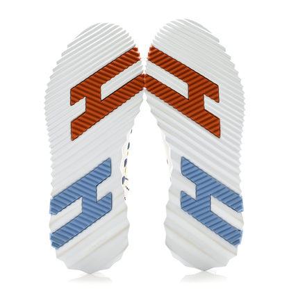 Hermes Technical Canvas Womens Flex Slip-On Sneaker 36 Multicolor White 5 of 9