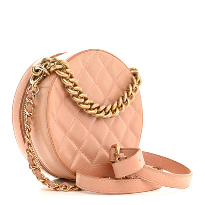 Chanel Glazed Calfskin Round As Earth Evening Bag Beige 3 of 10